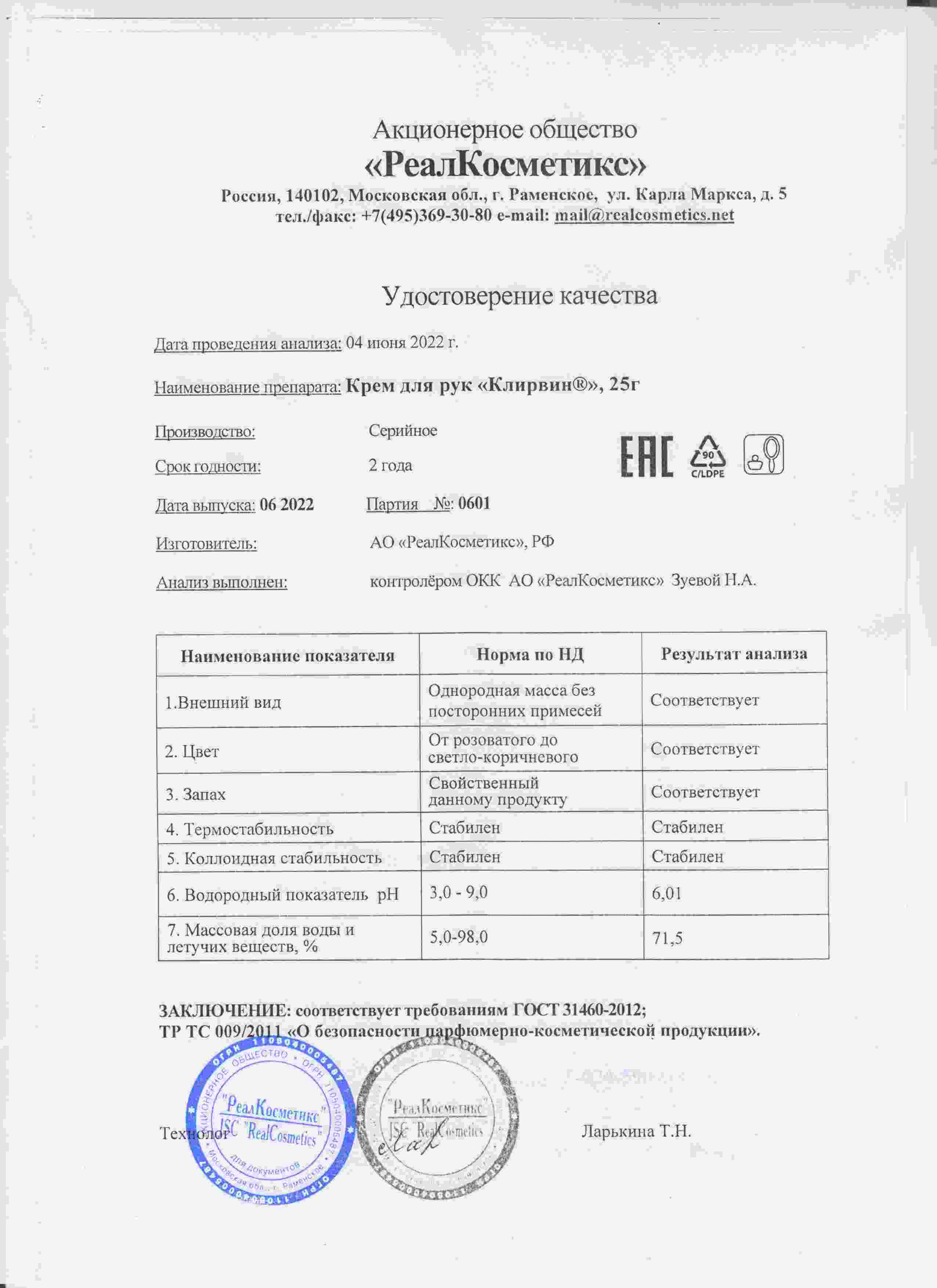 Паспорт №0620220601